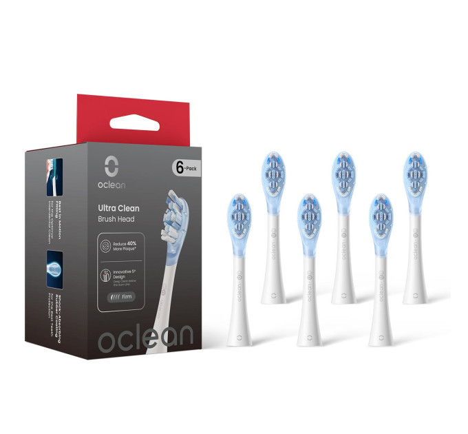 Oclean Насадка для зубної електрощітки Oclean Ultra White Clean UC03 6 шт (6970810556926)