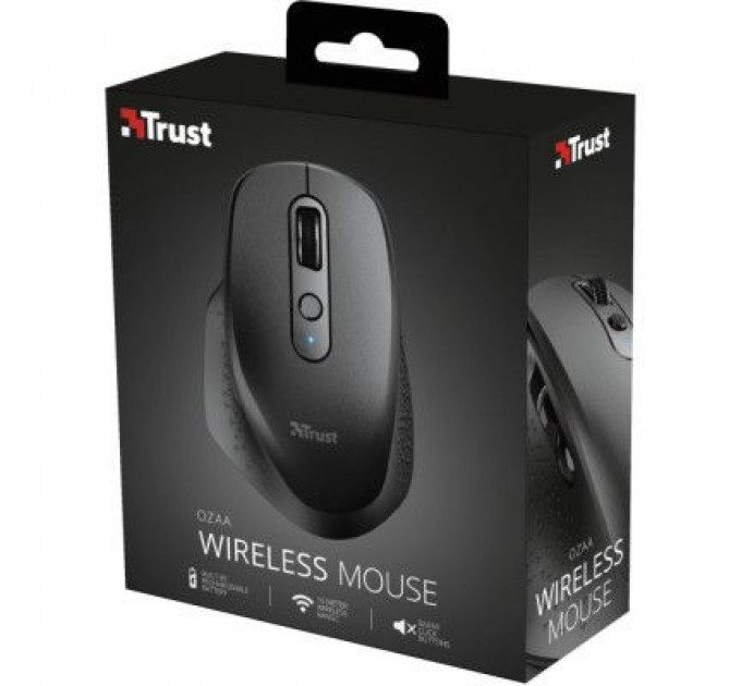 Мишка Trust Ozaa Rechargeable Black (23812)
