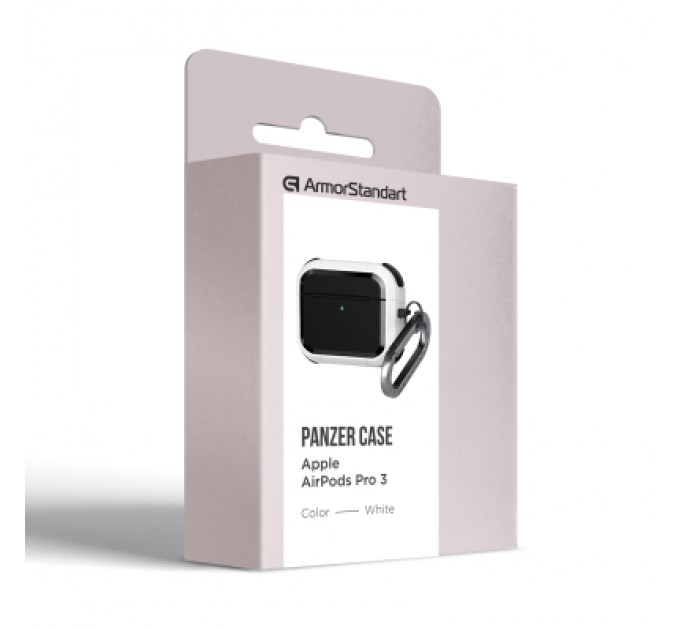 Armorstandart Чохол для навушників Armorstandart Panzer для Apple Airpods Pro 3 White (ARM88290)