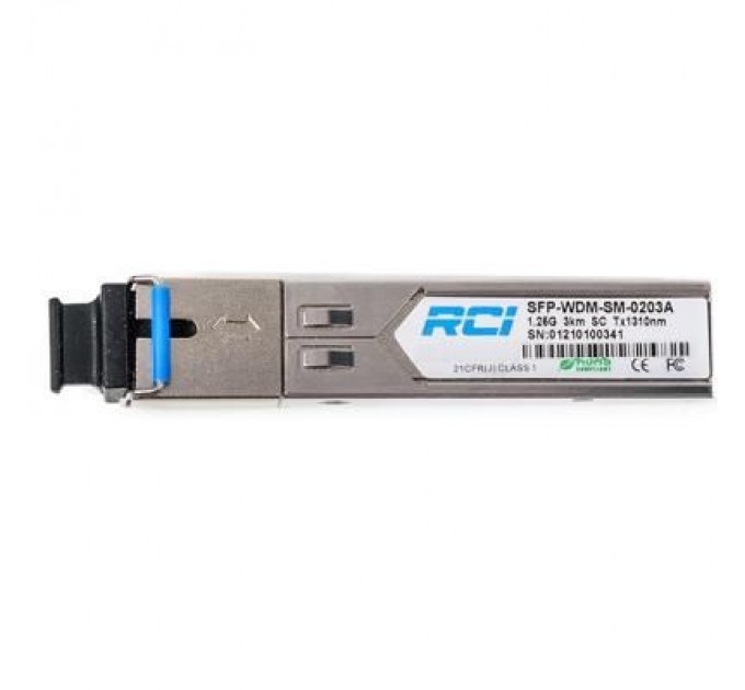 Модуль SFP 1G, 20km, SC, Tx 1310nm RCI (SFP-WDM-SM-0220AD)