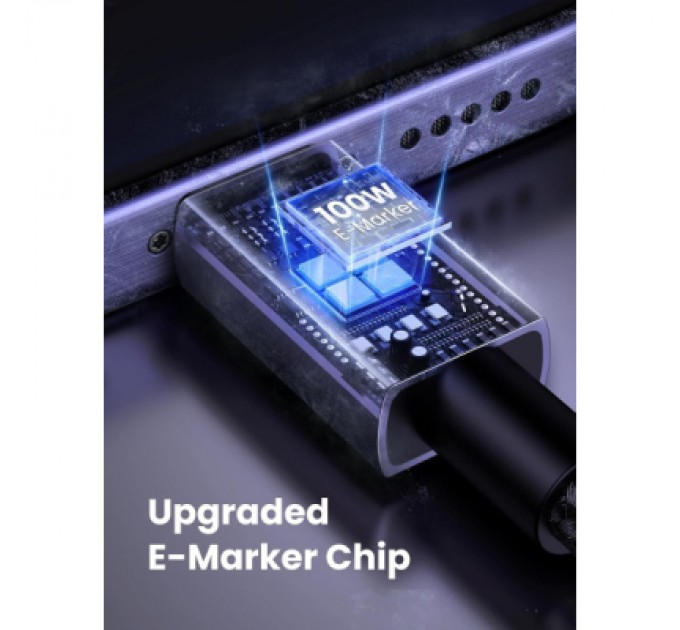 Ugreen Дата кабель USB-C to USB-C 3.0m 100W L512 gray UGREEN (45065)