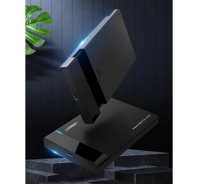 Ugreen Кишеня зовнішня UGREEN USB 3.0 to M.2 SATA SSD US221 black (30848)
