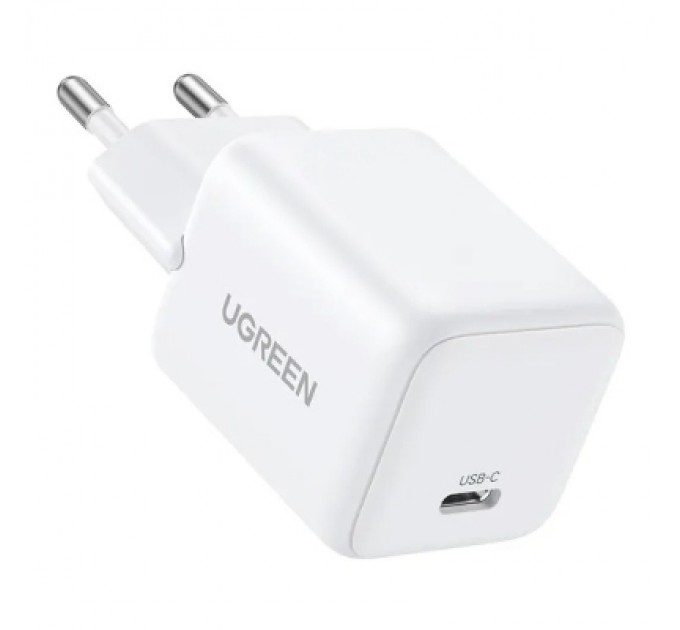 Ugreen Зарядний пристрій UGREEN USB-C PD20W GaN X512 white (55554)