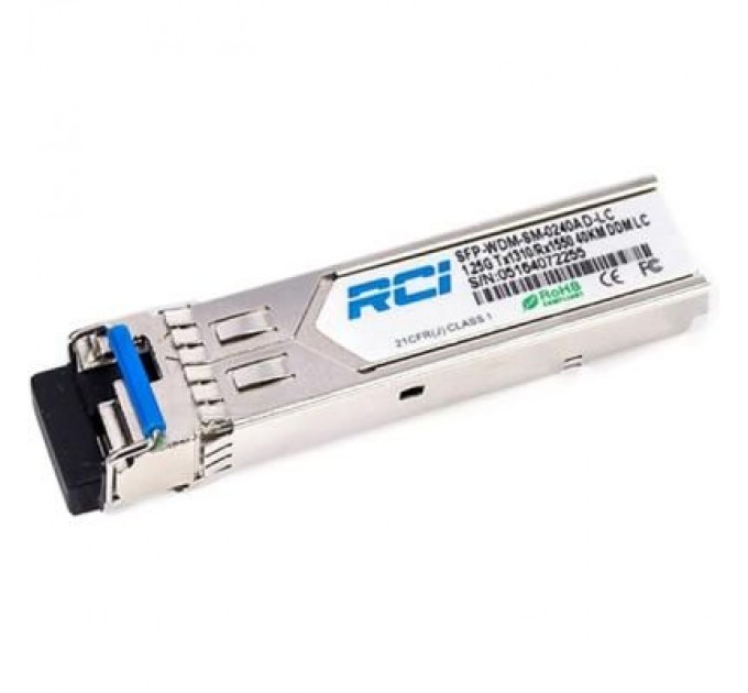 Модуль SFP 1G, 80km, SC, Tx 1490nm RCI (SFP-WDM-SM-0280AD)