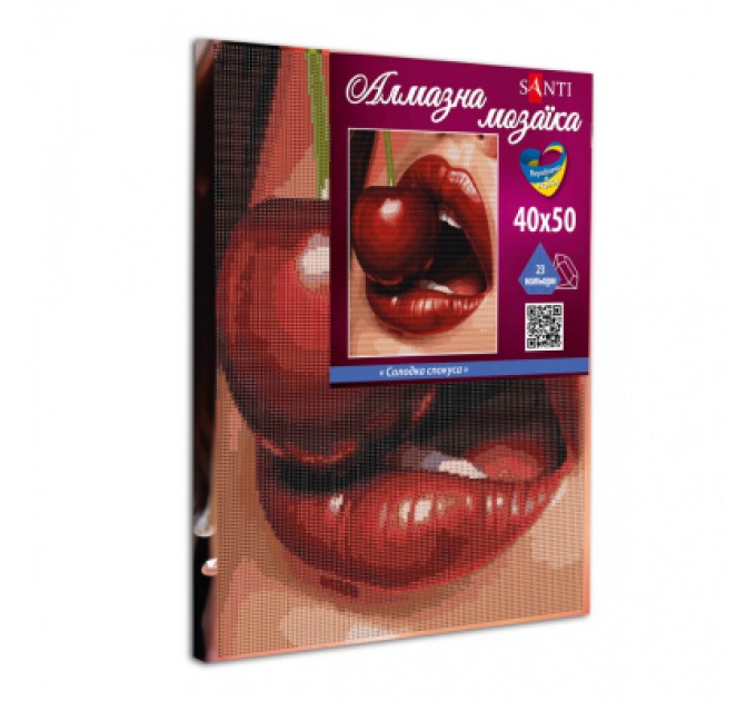 Santi Картина по номерам Santi Алмазна мозаїка Солодка спокуса 40 х 50 см (954891)