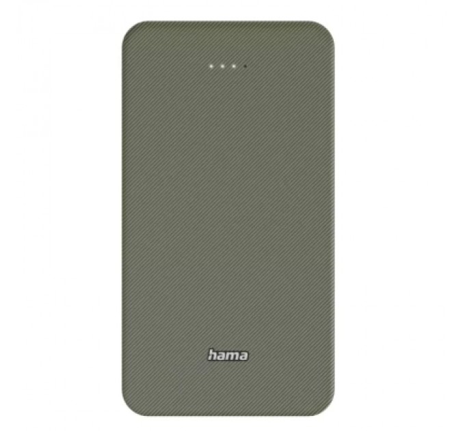 Hama Батарея універсальна Hama 20000mAh, 15W/5V/3A, USB-C, USB-A, green (00201716)