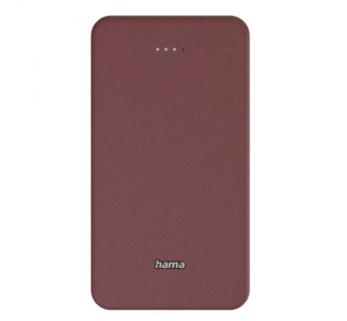 Hama Батарея універсальна Hama 20000mAh, 15W/5V/3A, USB-C, USB-A, red (00201717)
