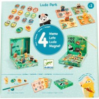 Настільна гра Djeco Набір ігор 4 в 1 Лудопарк (DJ01698)