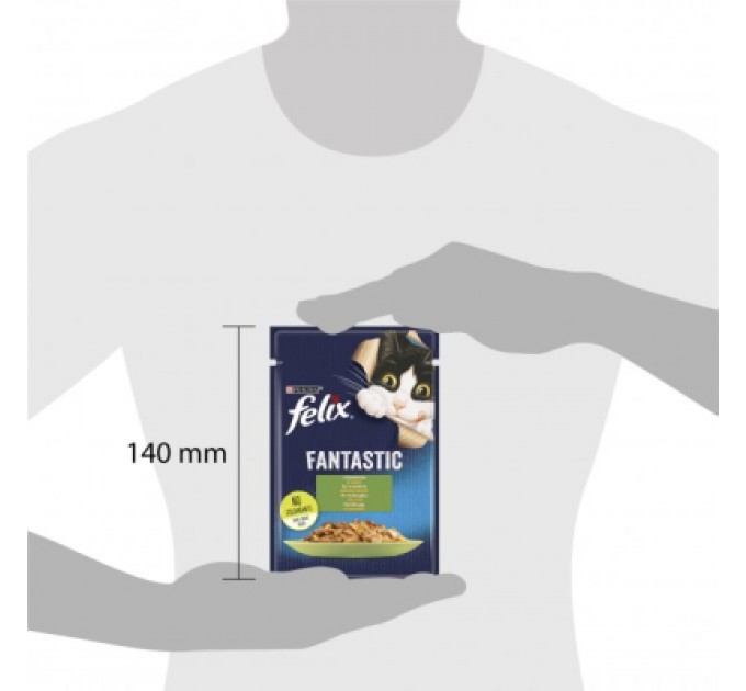 Purina Felix Вологий корм для кішок Purina Felix Fantastic з кроликом у желе 85 г (7613039835500)