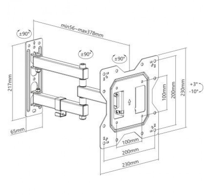 Brateck Кронштейн Brateck LPA68-223
