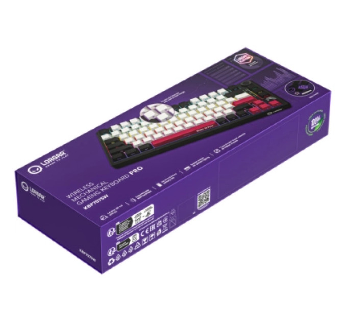 Lorgar Клавіатура Lorgar KBP7075W Pro RGB Wireless/Bluetooth/USB UA Black/red (LRG-KBP7075W-BK-US)
