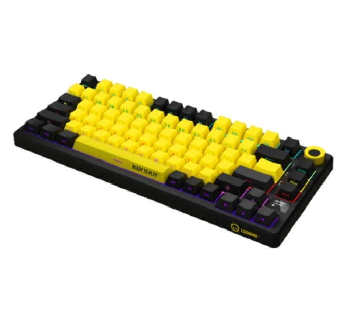 Lorgar Клавіатура Lorgar KBP7075W Pro RGB Wireless/Bluetooth/USB UA Black/yellow (LRG-KBP7075W-YL-US)