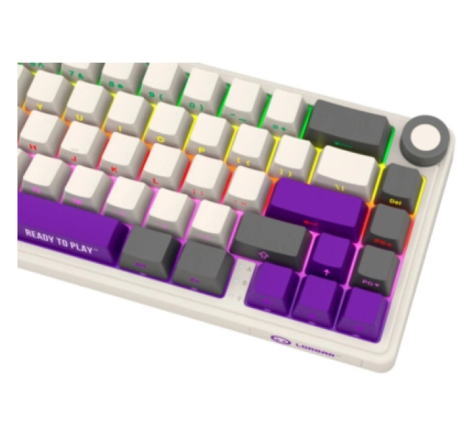 Lorgar Клавіатура Lorgar KBP70MW Pro RGB Wireless/Bluetooth/USB UA Beige (LRG-KBP70MW-RT-US)