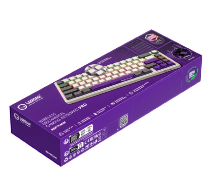 Lorgar Клавіатура Lorgar KBP70MW Pro RGB Wireless/Bluetooth/USB UA Beige (LRG-KBP70MW-RT-US)