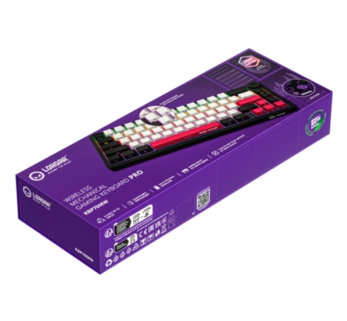 Lorgar Клавіатура Lorgar KBP70MW Pro RGB Wireless/Bluetooth/USB UA Black/red (LRG-KBP70MW-BK-US)
