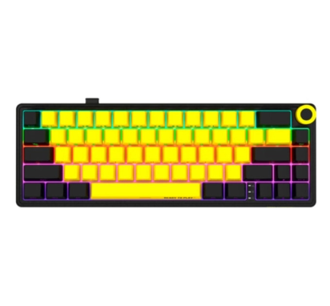 Lorgar Клавіатура Lorgar KBP70MW Pro RGB Wireless/Bluetooth/USB UA Black/yellow (LRG-KBP70MW-YL-US)