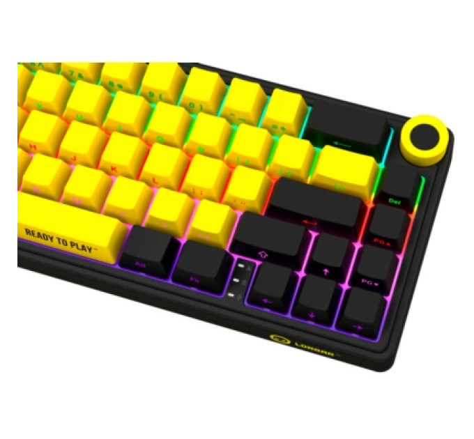Lorgar Клавіатура Lorgar KBP70MW Pro RGB Wireless/Bluetooth/USB UA Black/yellow (LRG-KBP70MW-YL-US)