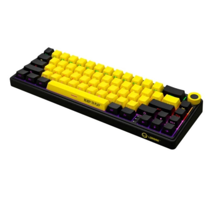Lorgar Клавіатура Lorgar KBP70MW Pro RGB Wireless/Bluetooth/USB UA Black/yellow (LRG-KBP70MW-YL-US)