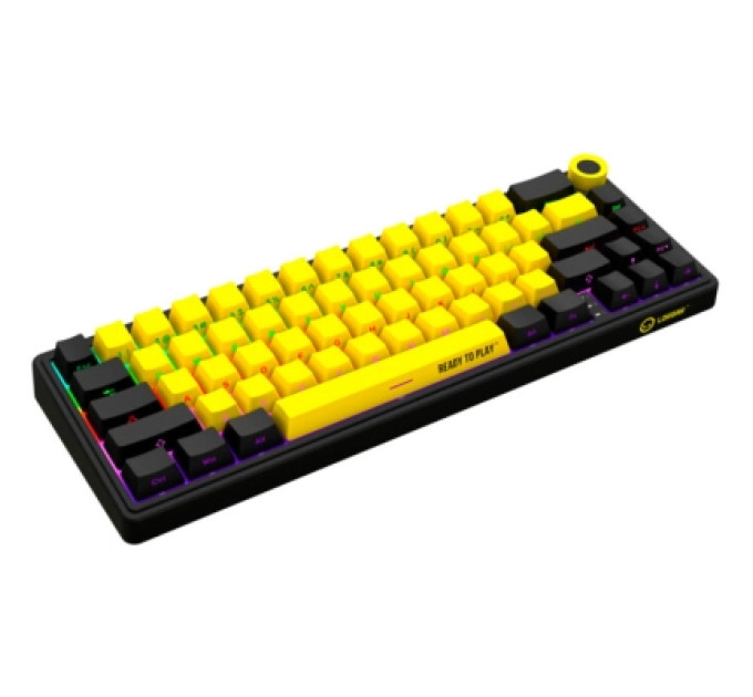 Lorgar Клавіатура Lorgar KBP70MW Pro RGB Wireless/Bluetooth/USB UA Black/yellow (LRG-KBP70MW-YL-US)