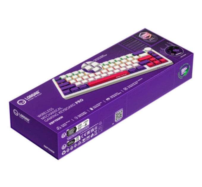 Lorgar Клавіатура Lorgar KBP70MW Pro RGB Wireless/Bluetooth/USB UA White (LRG-KBP70MW-WH-US)
