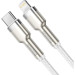 Baseus Дата кабель USB-C to Lightning 1.0m Cafule Metal PD 20W white Baseus (CATLJK-A02)