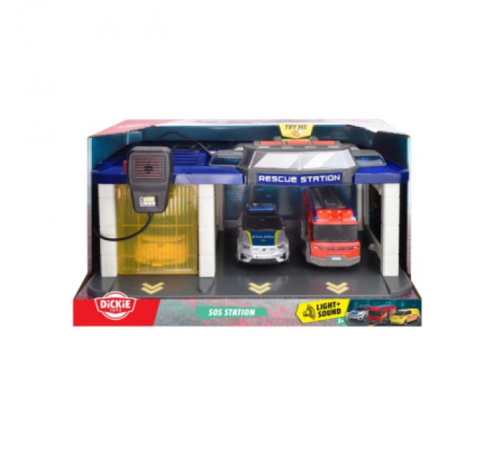 Dickie Toys Спецтехніка Dickie Toys набір Рятувальна станція (3716027)