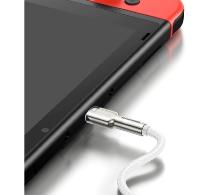 Baseus Дата кабель USB-C to Lightning 2.0m Cafule Metal PD 20W white Baseus (CATLJK-B02)