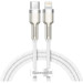 Baseus Дата кабель USB-C to Lightning 2.0m Cafule Metal PD 20W white Baseus (CATLJK-B02)