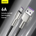 Baseus Дата кабель USB 2.0 AM to USB-C 1.0m Cafule Metal 66W black Baseus (CAKF000101)