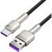 Baseus Дата кабель USB 2.0 AM to USB-C 1.0m Cafule Metal 66W black Baseus (CAKF000101)