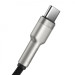 Baseus Дата кабель USB 2.0 AM to USB-C 1.0m Cafule Metal 66W black Baseus (CAKF000101)