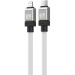 Baseus Дата кабель USB-C to Lightning 2.0m CoolPlay Fast Charging 20W white Baseus (CAKW000102)