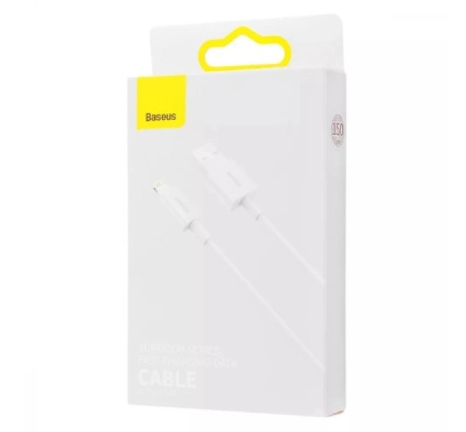 Baseus Дата кабель USB 2.0 AM to Lightning 1.5m Superior Fast Charging 2.4A white Baseus (CALYS-B02)