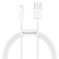 Baseus Дата кабель USB 2.0 AM to Lightning 2.0m Superior Fast Charging 2.4A white Baseus (CALYS-C02)
