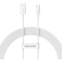 Дата кабель USB 2.0 AM to USB-C 1.5m Superior Fast Charging 100W moon white Baseus (P10320102214-02)