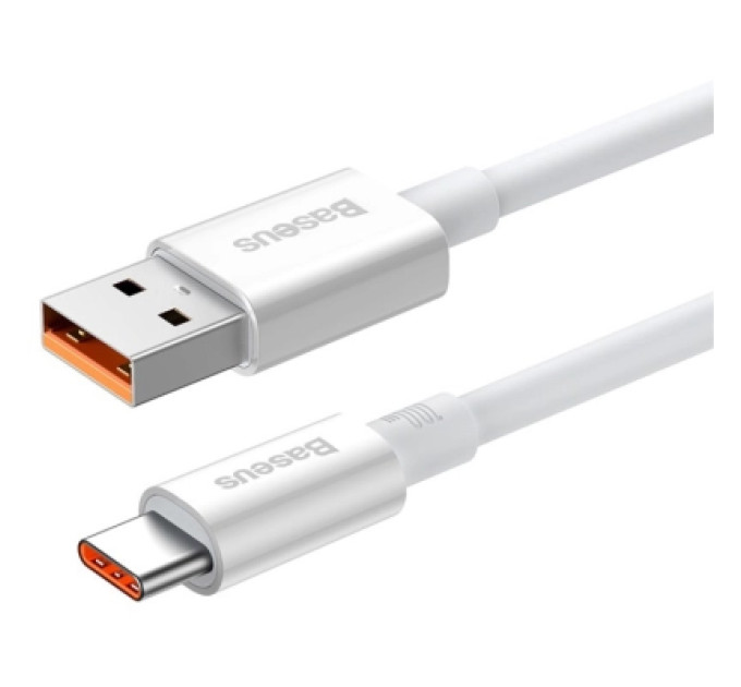 Baseus Дата кабель USB 2.0 AM to USB-C 1.0m Superior Fast Charging 100W moon white Baseus (P10320102214-01)