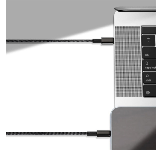 Baseus Дата кабель USB-C to Lightning 2.0m Tungsten Gold Fast Charging, PD 20W black Baseus (CATLWJ-A01)