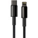 Baseus Дата кабель USB-C to Lightning 2.0m Tungsten Gold Fast Charging, PD 20W black Baseus (CATLWJ-A01)