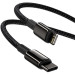 Baseus Дата кабель USB-C to Lightning 2.0m Tungsten Gold Fast Charging, PD 20W black Baseus (CATLWJ-A01)