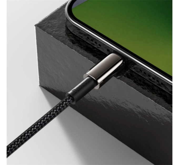 Baseus Дата кабель USB-C to Lightning 2.0m Tungsten Gold Fast Charging, PD 20W black Baseus (CATLWJ-A01)