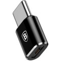 Baseus Перехідник Micro USB F To USB-C M Adapter Black Baseus (CAMOTG-01)