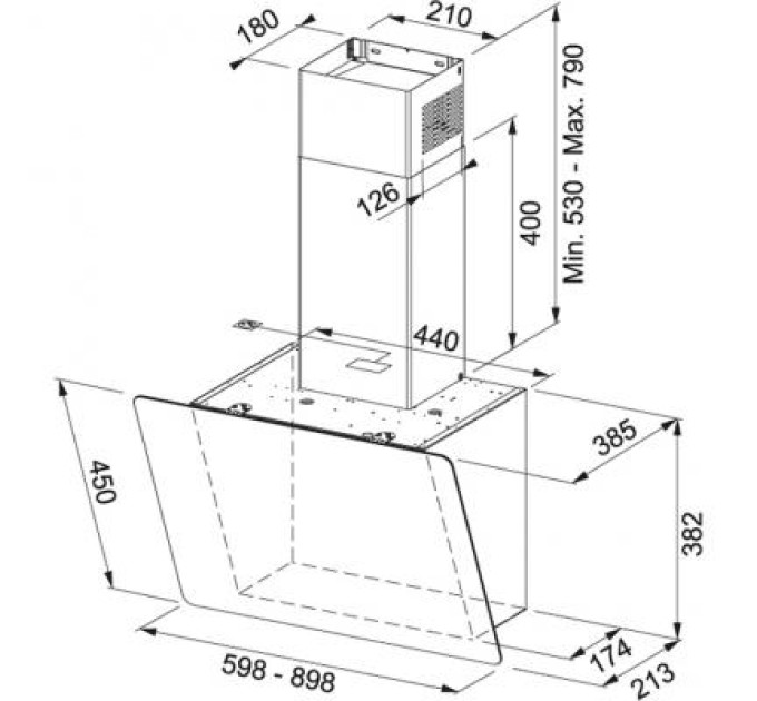 Franke Витяжка кухонна Franke FPJ 915 V BK/DG (330.0573.295)