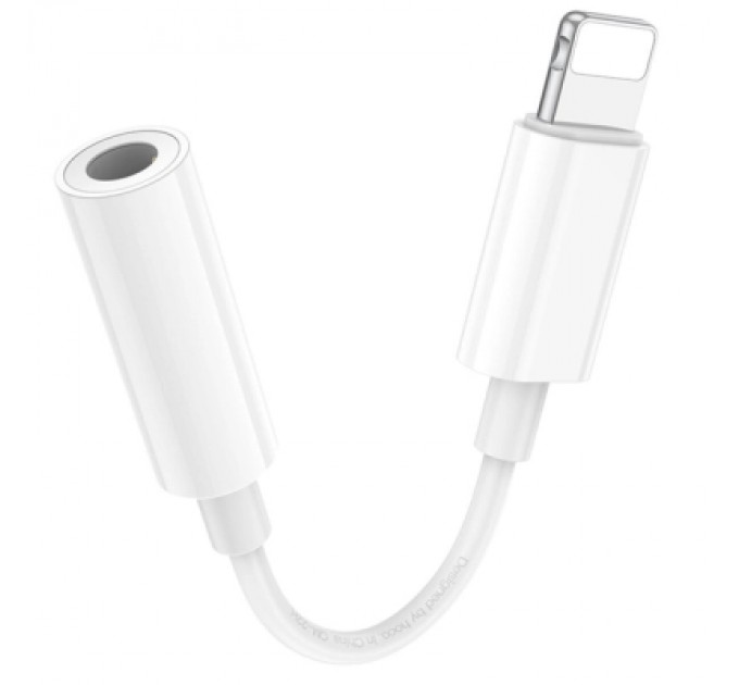 BOROFONE Перехідник Lightning to 3.5mm F white BOROFONE (6941991111143)