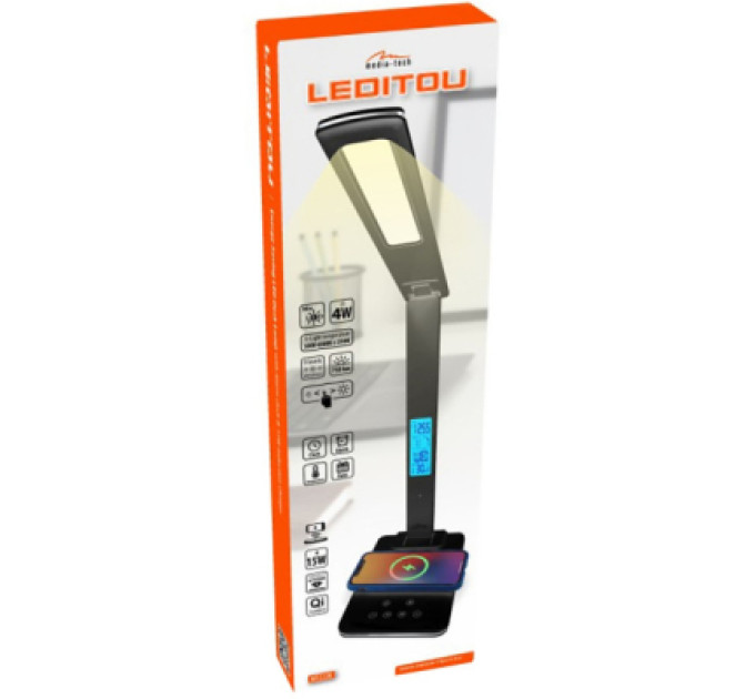 Media-Tech Настільна лампа Media-Tech MT222, QI, 3000-6500К, 750 Lm, black (MT222K)