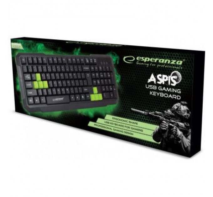 Esperanza Клавіатура Esperanza EGK102 Green USB (EGK102GUA)