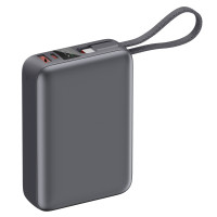 Батарея універсальна Vinga 20000 mAh 45W Display Cable (VPBB2045C)
