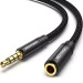 Vention Кабель мультимедійний 3.5mm M to 3.5mm F 1.0m black Vention (BHBBF)