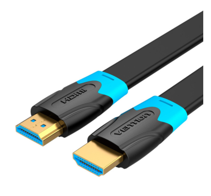 Vention Кабель мультимедійний HDMI to HDMI Flat 1.5m black Vention (AAKBG)
