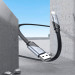 HOCO Дата кабель USB 2.0 AM to Lightning 1.2m 2.4A nylon aluminum U125 black HOCO (6942007604987)