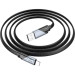 HOCO Дата кабель USB 2.0 AM to Lightning 1.2m 2.4A nylon aluminum U125 black HOCO (6942007604987)